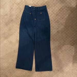 ROLLA'S Deep Blue Flare Jeans Studio Flare, High Rise, size 28